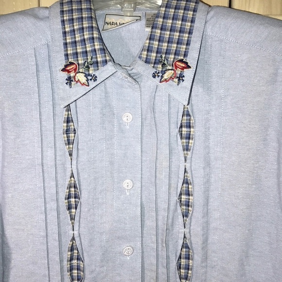 Napa Valley blouse button down size Medium - Picture 2 of 6